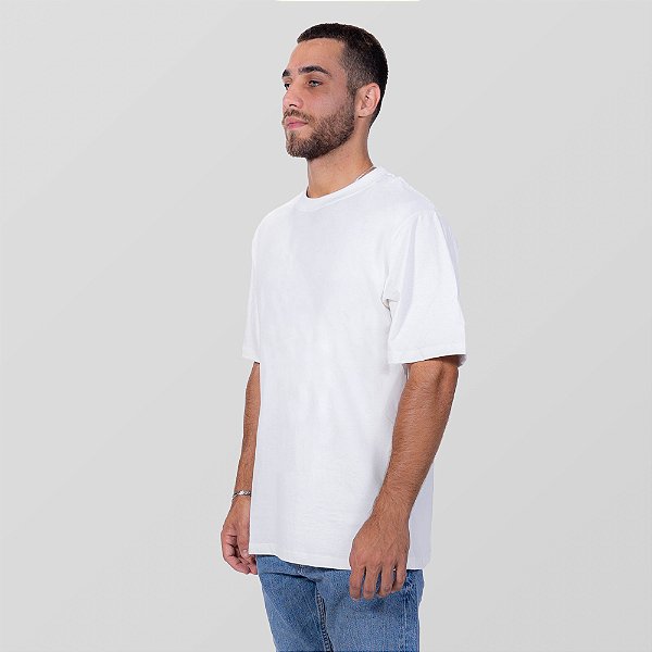 CAMISETA 02 MEIA MALHA BRANCO