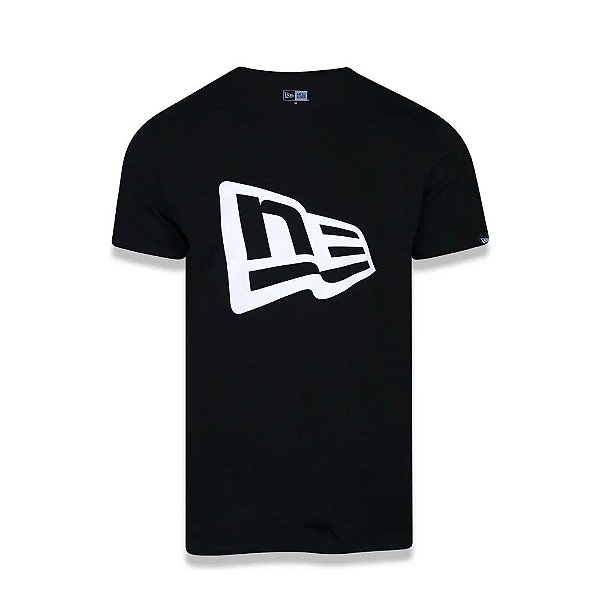Camiseta New Era Essentials Flag - Preto