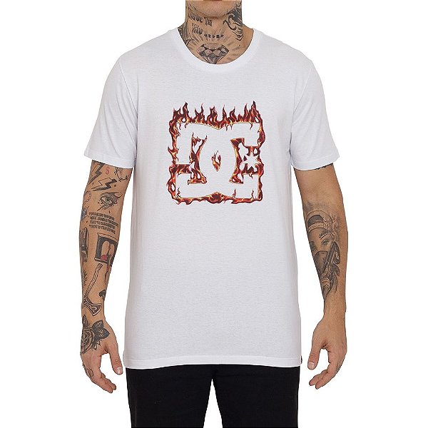 Camiseta DC Shoes DC Fuego - Branco
