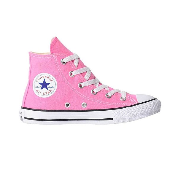 Tênis Converse CK0004000 Chuck Taylor All Star Kids Hi - Rosa