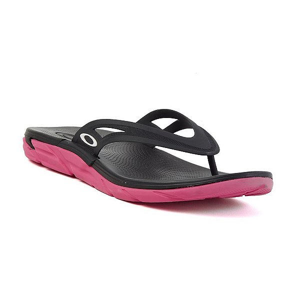 Chinelo Oakley Rest II - Preto/Rosa
