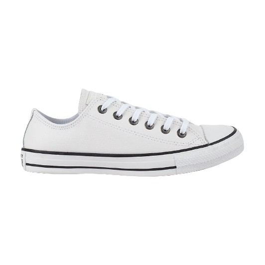 Tênis Converse CT04480001 Chuck Taylor All Star European Ox Branco - Couro