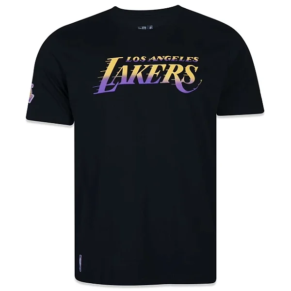 Tshirt New Era NBA Los Angeles Lakers Core  - Preta