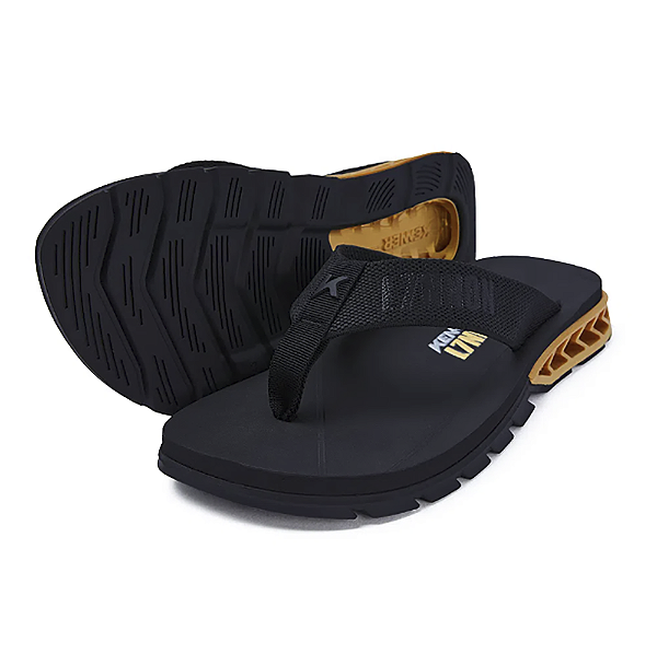 Chinelo Kenner Rakka Ampass L7 - Preto/Dourado