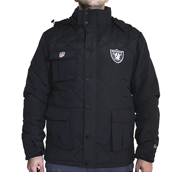 Jaqueta New Era Modern Classic Ski Style NFL Las Vegas Raiders