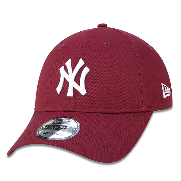 Boné 9TWENTY MLB New York Yankees Aba Curva Vinho