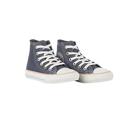 Tênis Converse CK11000002 Kids Chuck Taylor All Star Hi Vintage Remastered Grafite