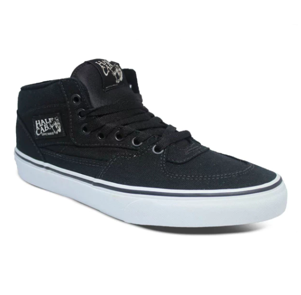 Tênis Vans Half Cab Canvas Black White