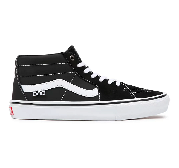Tênis Vans Skate Grosso Mid Black White