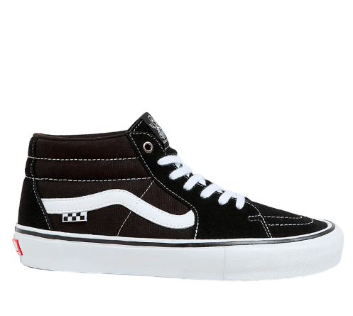 Tênis Vans Skate Grosso Mid - Black / White