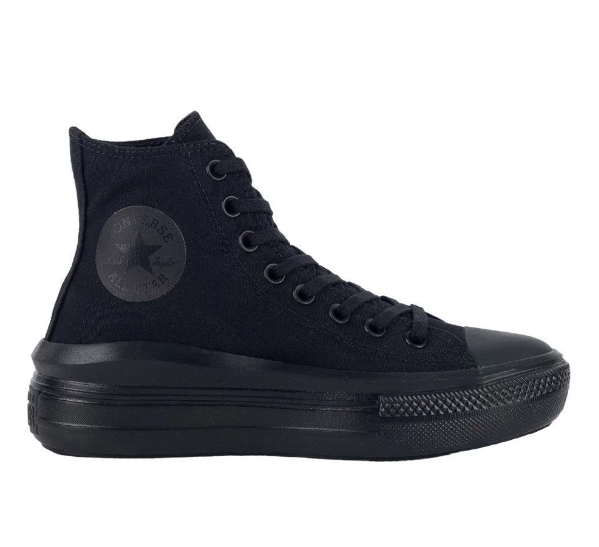 Tênis Converse CT24370001 Chuck Taylor All Star Move Hi Monochrome Dark Preto