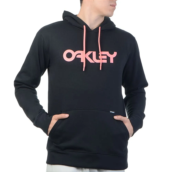 Moletom Canguru Fechado Oakley Hoodie B1B - Preto