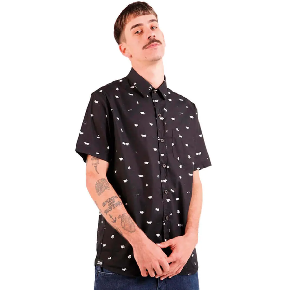 Camisa Lost Sheep Magazine - PRETO