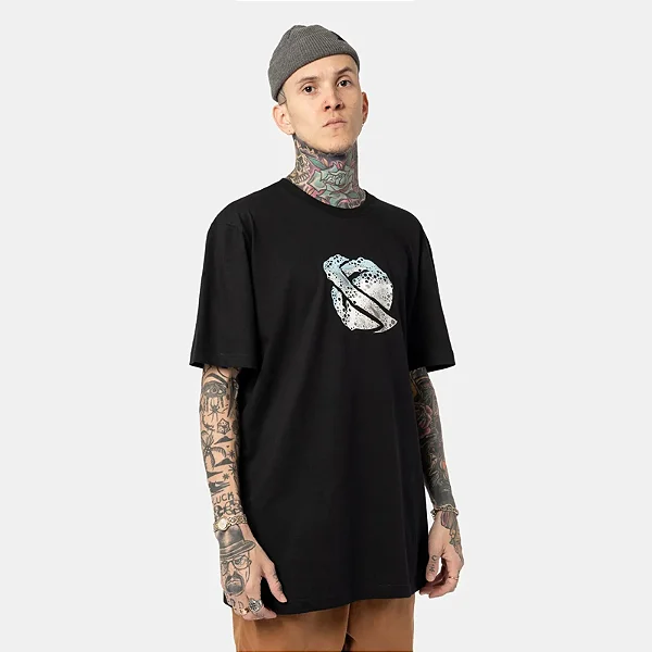 Tshirt Lost Soap Saturn - Preto