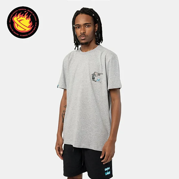 Tshirt Lost + Smurfs Gargamel Shadow - Cinza