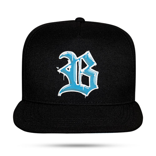 Bone BLCK Fitão Boy Demais Wings - Preto/Azul