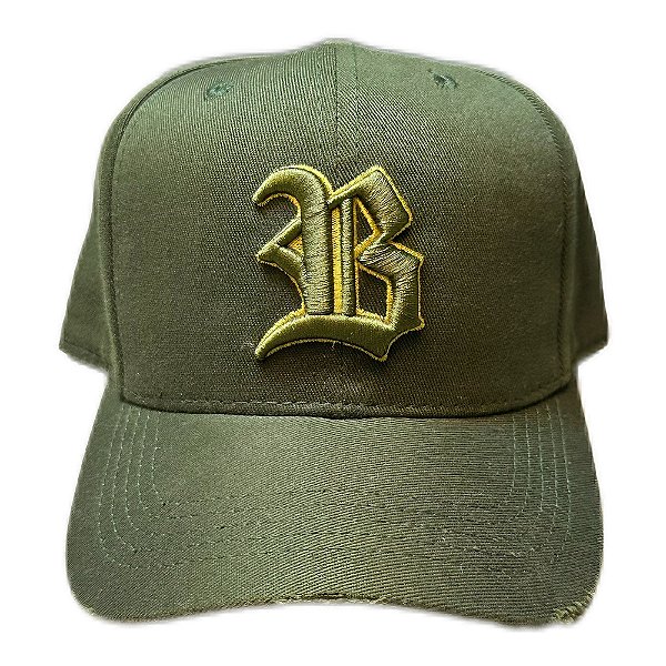 Bone BLCK Snapback Contour Dourado - Verde Musgo