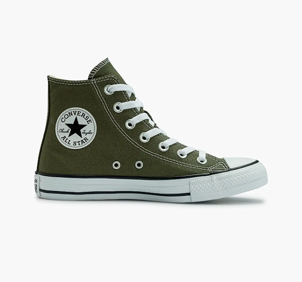 Tênis Converse CT04190003 Chuck Taylor All Star Seasonal Colors Cano Alto - Verde Oliva