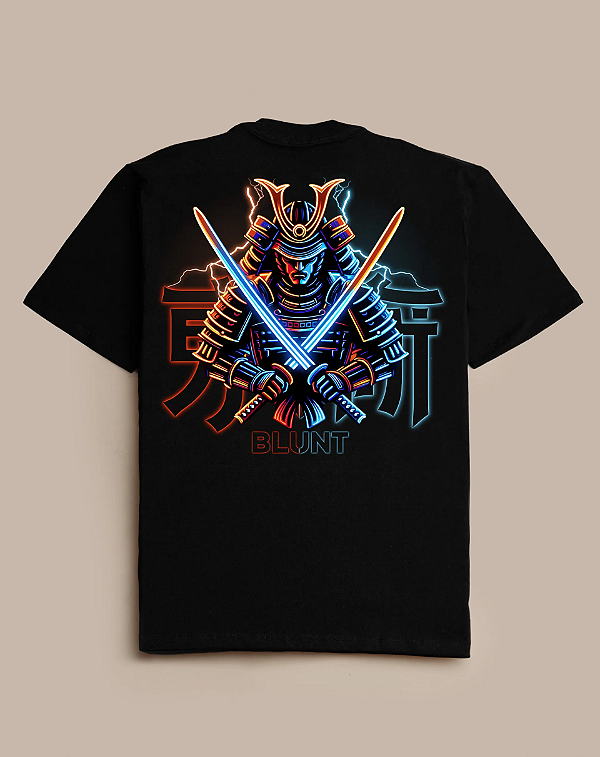 Tshirt Blunt Oversize Samurai - Preto