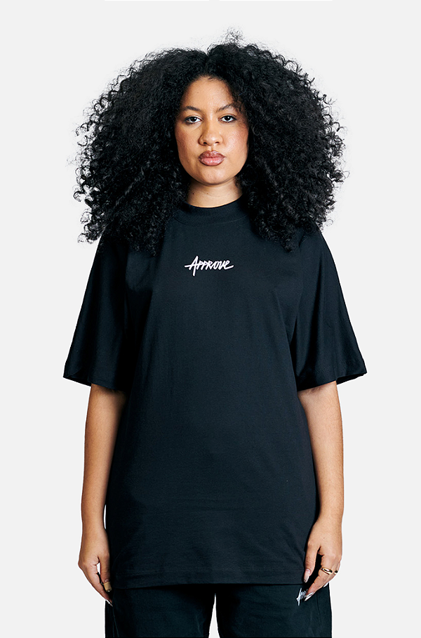 Tshirt Approve No-Sew BIGLOGO - Preto