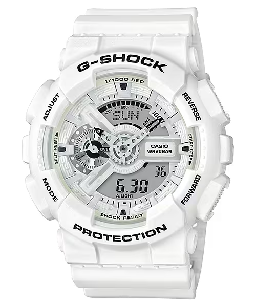 Relógio Casio G-Shock Masculino Branco - GA-110MW-7ADR