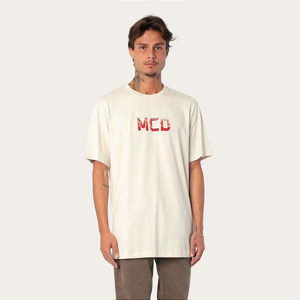 Tshirt MCD Regular Fogo - Bege