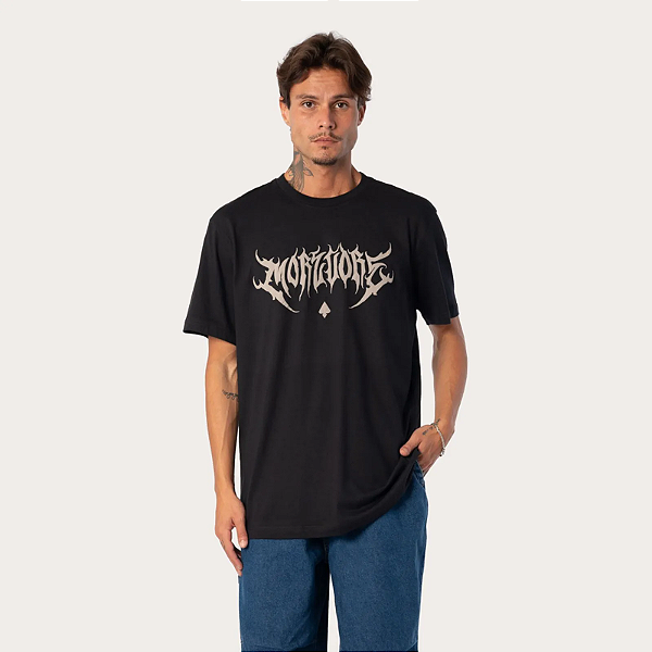 Tshirt MCD Oversized More Core Caligrafiti - Preto