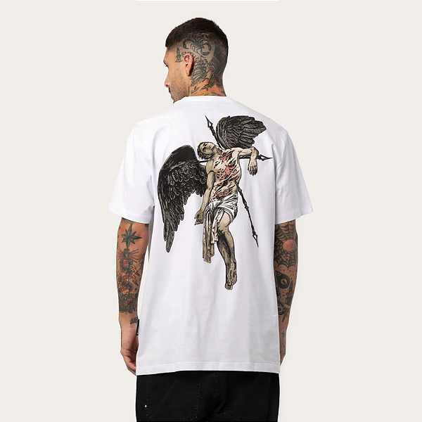 Tshirt MCD Regular Anjo Apocalipse - Branco