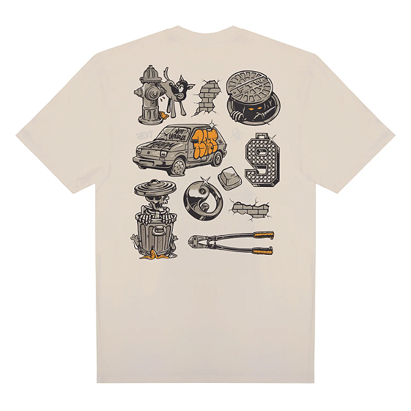 Tshirt Thug Nine Mess - Branco