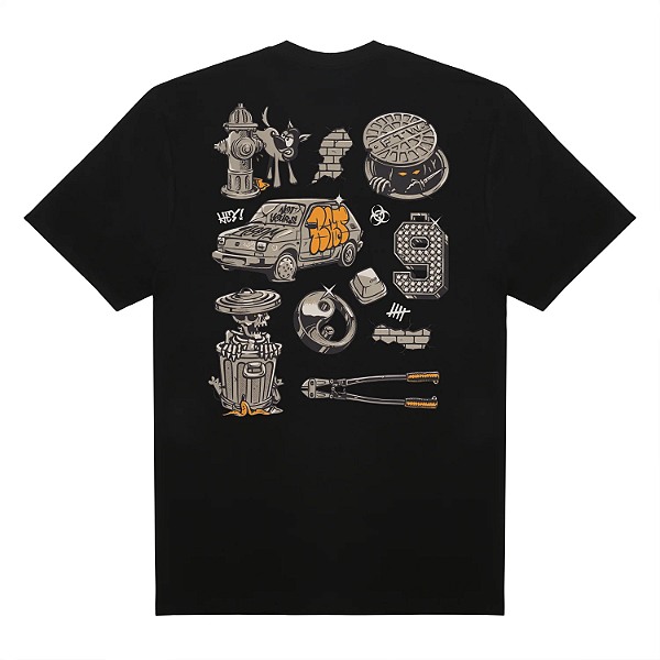 Tshirt Thug Nine Mess - Preto