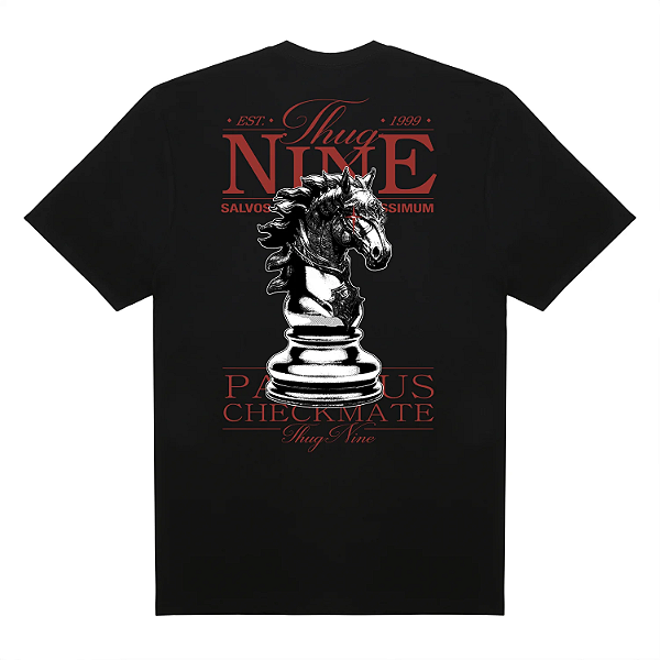 Tshirt Thug Nine Chekmante - Preto