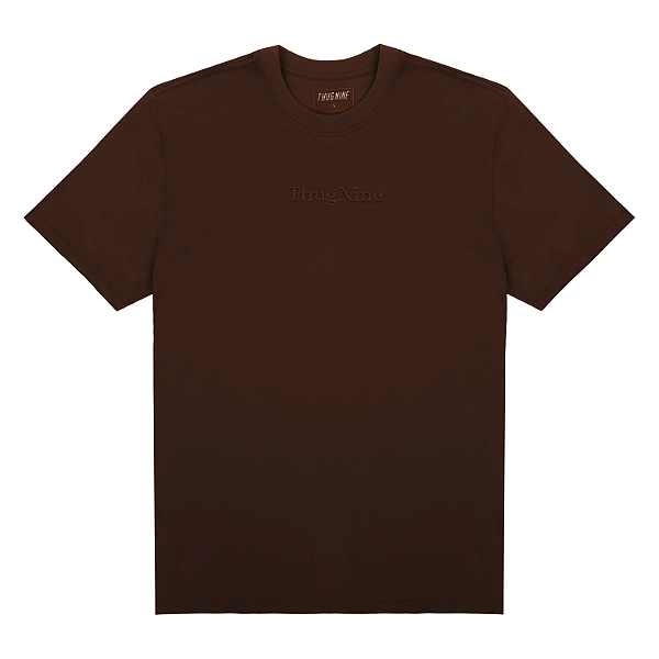 Tshirt Thug Nine Bold Premium Bordado - Marron