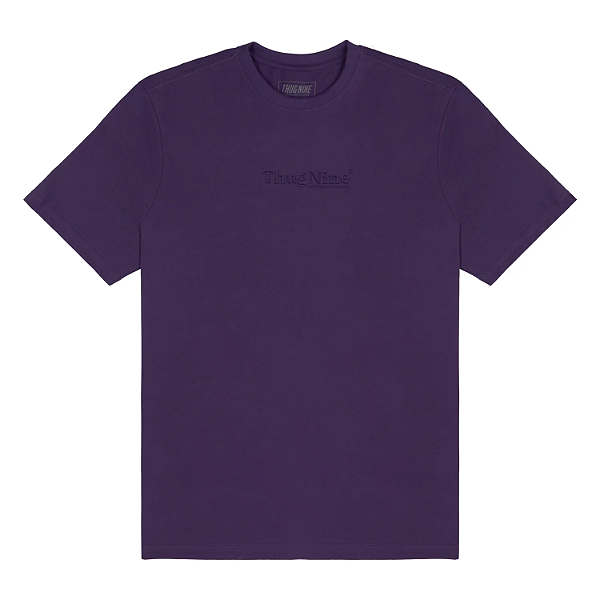 Tshirt Thug Nine Bold Premium Bordado - Roxo