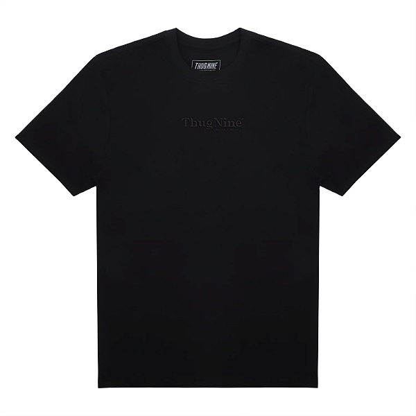 Tshirt Thug Nine Bold Premium Bordado - Preto