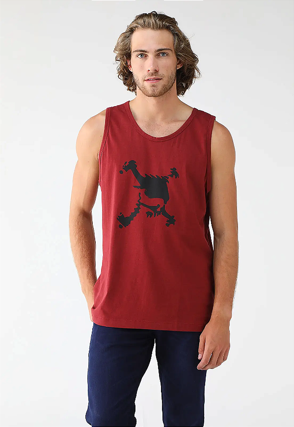 Regata Oakley Skull Tank - Vermelho