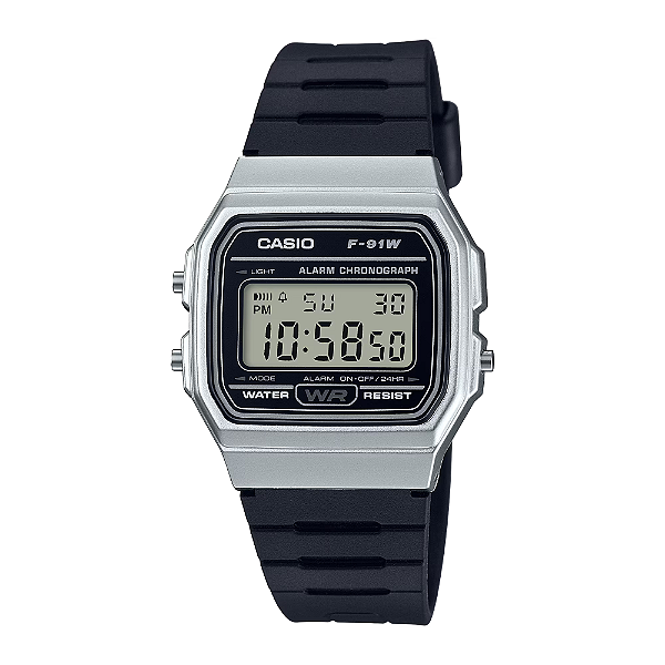 Relogio Casio Standard Digital F-91WM-7ADF-SC - Prata