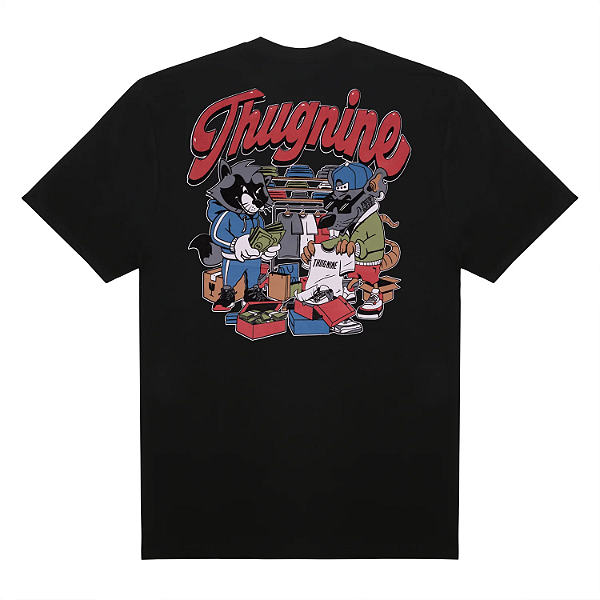 Tshirt Thug Nine Lique - Preto