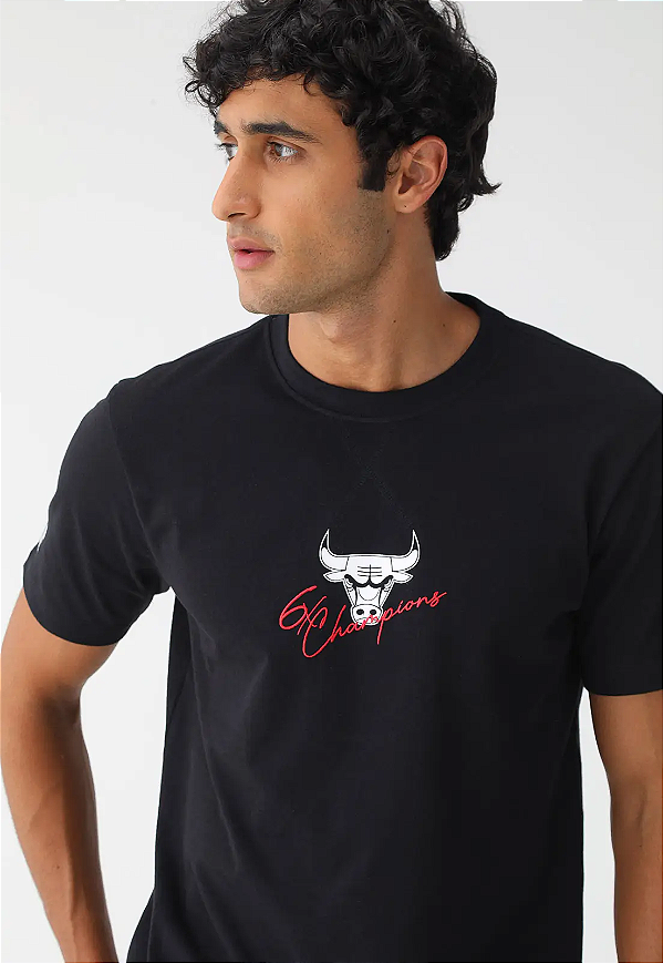 Tshirt New Era Chicago Bulls Core NBA - Preto