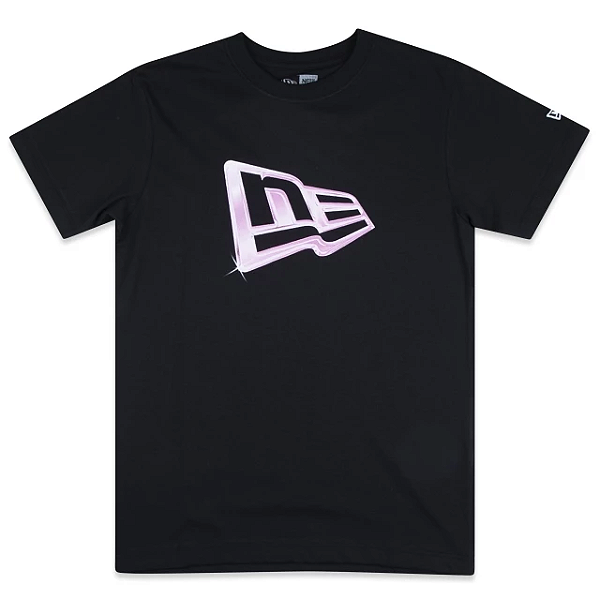 Tshirt New Era Regular Branded Flag - Preto