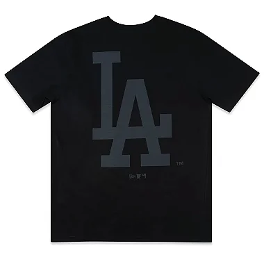 Tshirt New Era Regular MLB Los Angeles Dodgers Back to Black - Preto