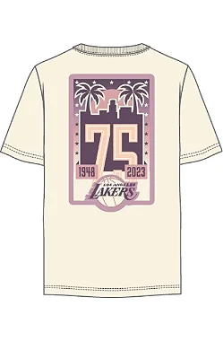 Tshirt New Era Regular NBA Los Angeles Lakers Sunset - Branco