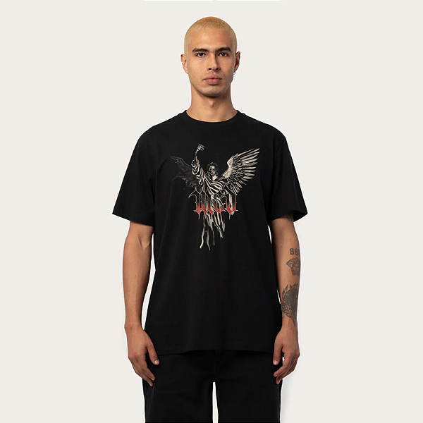 Tshirt MCD Regular Caveira Anjo - Preto