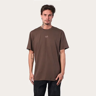 Tshirt MCD Regular Caligrafitti Relevo - Marrom