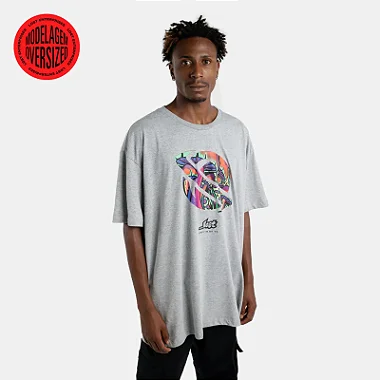 Tshirt Lost Mushroom Saturn Oversized - Cinza