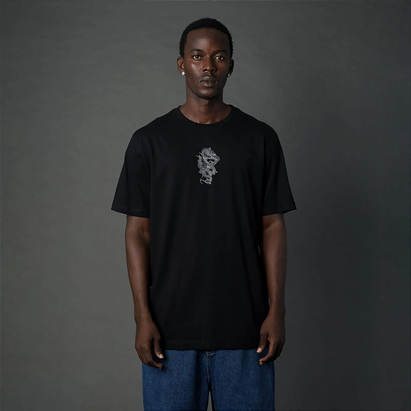 Tshirt MCD x Bailon Especial Pipa Draco - Preto