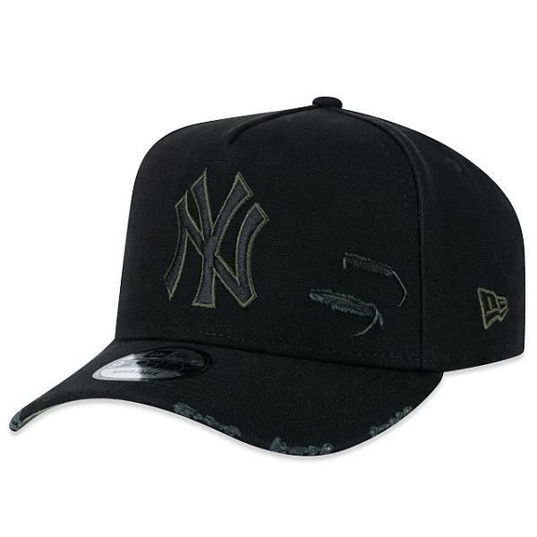 Boné 9FORTY A-Frame MLB New York Yankees Camuflado - Preto