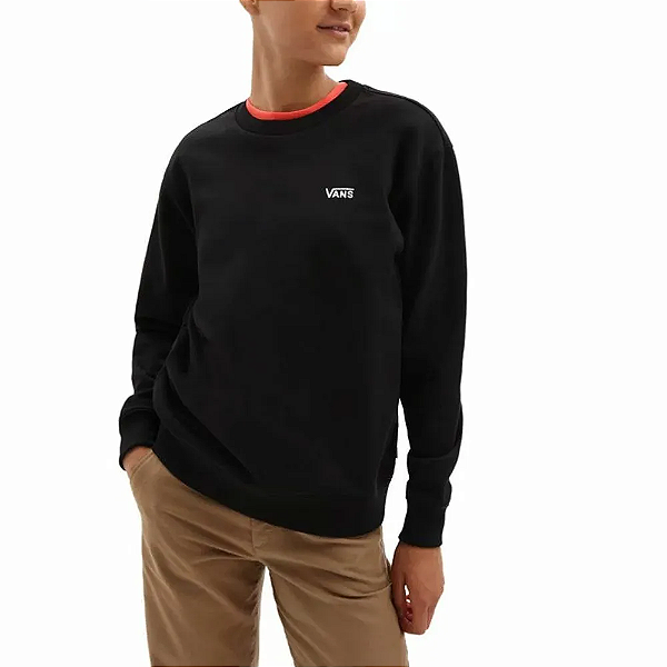 Moletom Vans Flying V Crew Feminino - Preto