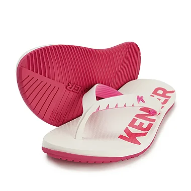 Chinelo Kenner Red - Branco/Rosa