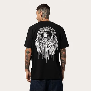 Tshirt MCD Regular Anjo Derretendo - Preto