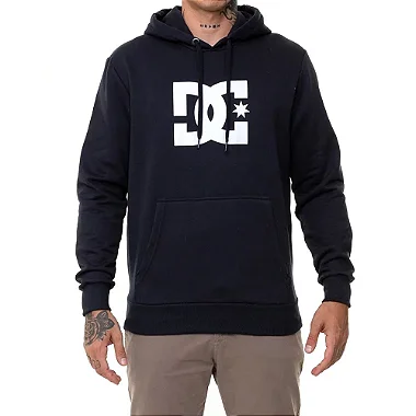 Moletom DC Shoes Canguru Fech Bas Star - Preto